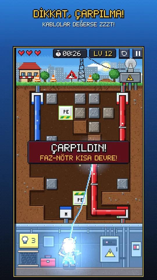 Dikkat, çarpılma! Kablolar değerse ZZZT